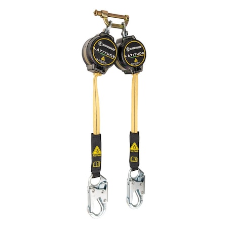 Safewaze Latitude Pro Arc Flash 7ft Dual Web SRL: 9012 BWB, Snap Hooks 020-5217